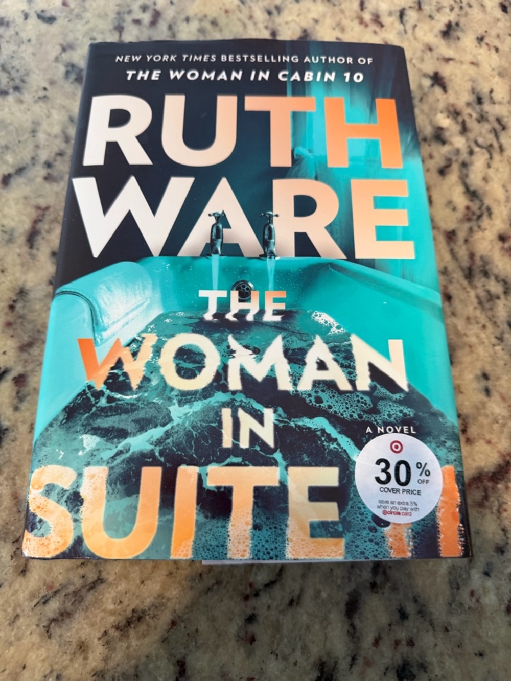 Ruth Ware "The Woman in Suite 11" Paperback - Teal & Orange Cover
